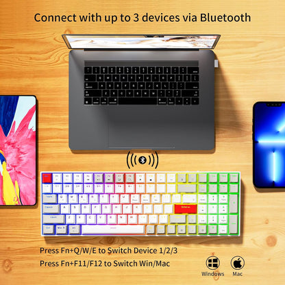 Teclado Newmen GM1000 Mecánico Inalámbrico BT