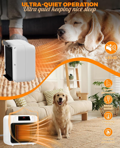 Calentador de casa para mascotas, con termostato, cable antimasticable.