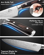 Cuchillo De Chef, Acero inoxidable, Dt·live, 8", mango ergonómico.