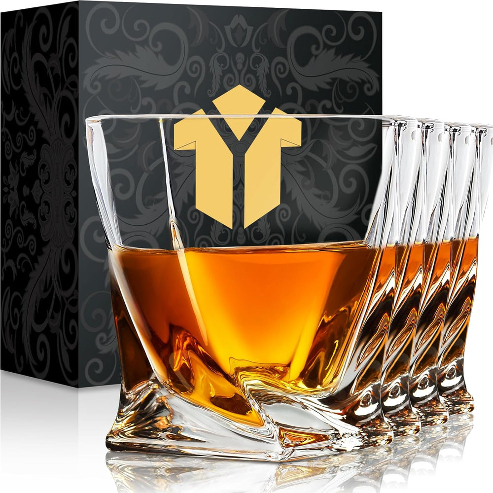 Vasos de whisky Kitnats, Old Fashioned de 10 oZ, set de 4.