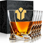 Vasos de whisky Kitnats, Old Fashioned de 10 oZ, set de 4.