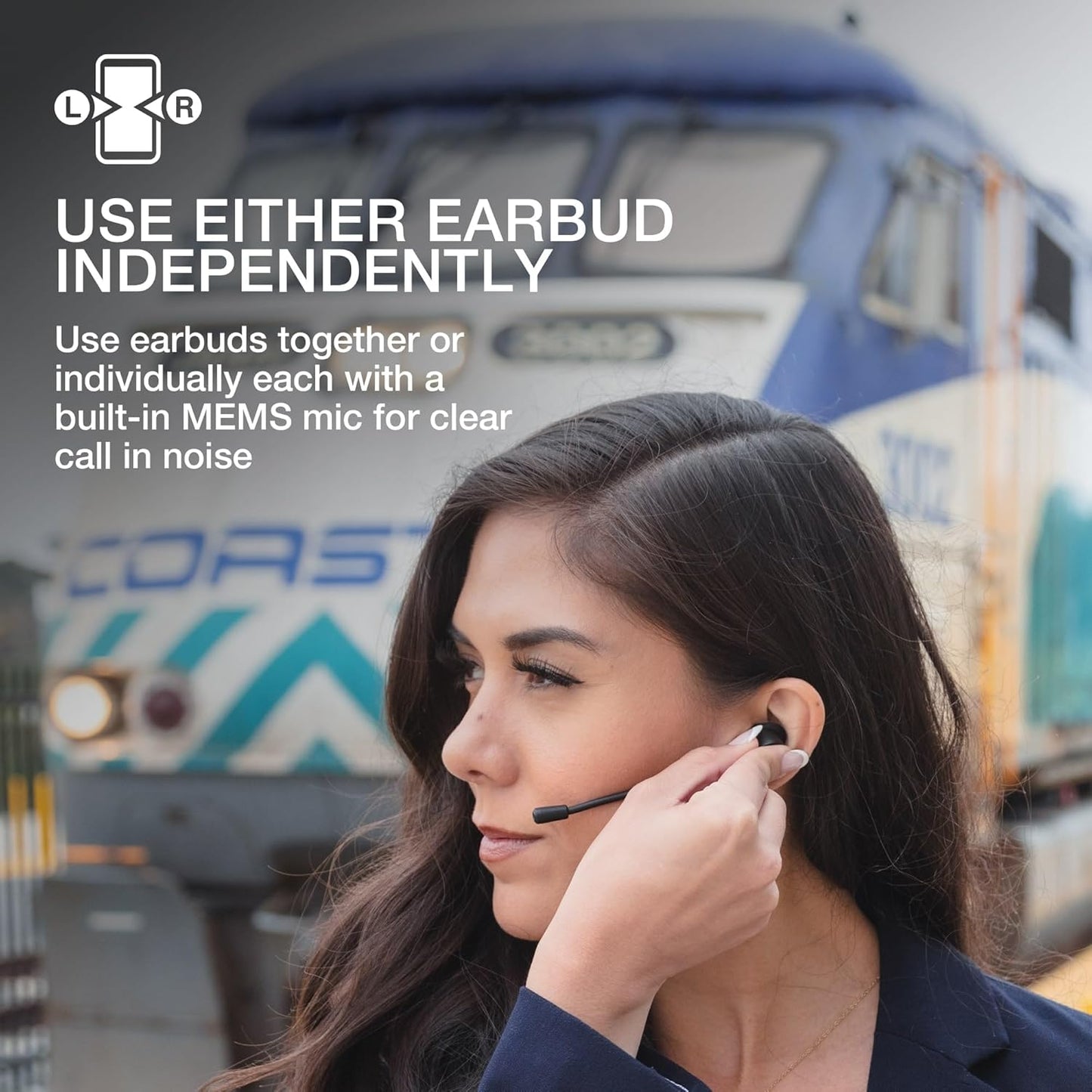 Auriculares inalámbricos, micrófono Desmontable, JLab Work Buds