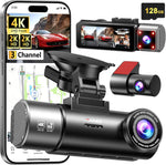 Dash Cam 3 Canales 4K GPS WiFi 128GB (USADO)