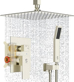 Sistema de ducha SR Sunrise 10", cabezal para techo y mezclador lluvia NC