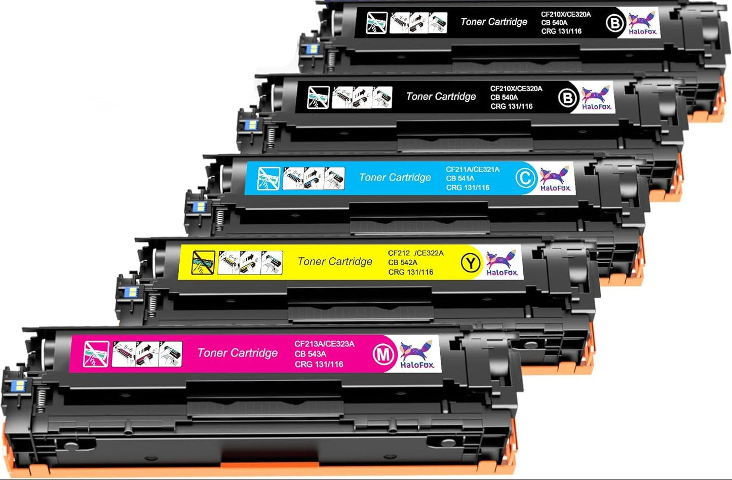 Cartucho de tóner Compatible con Canon 131, 131 A/X, 5pcs.