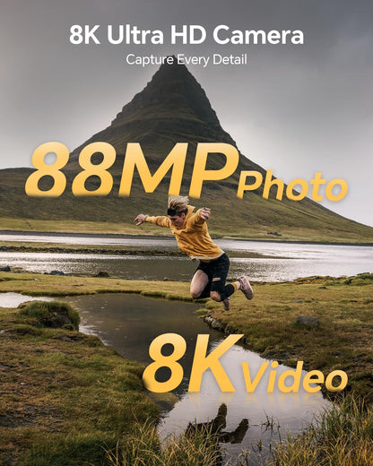 Cámara Digital 8k Para Fotografía Enfoque Automático De 88 MP