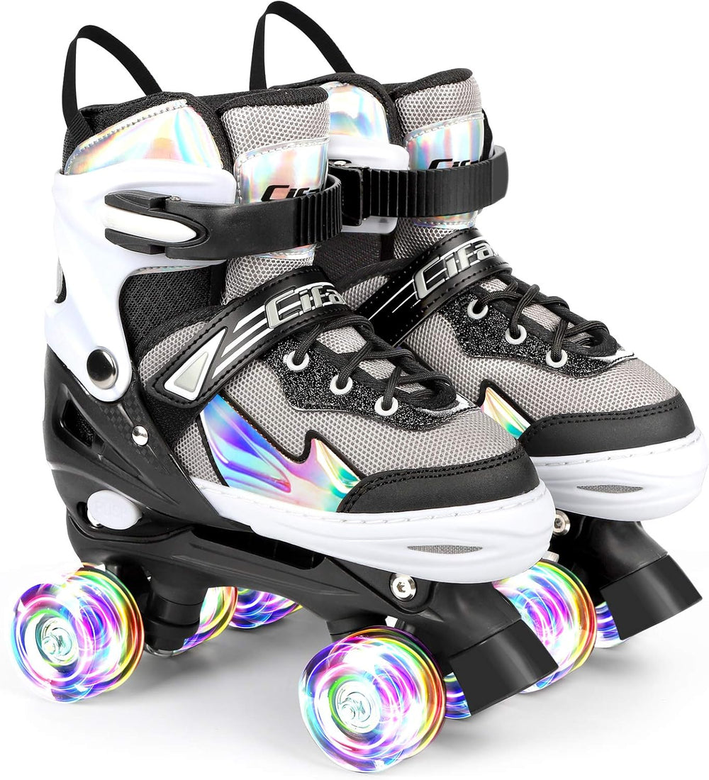 Patines Para Niños Ajustables 4 Ruedas Con Luces S 170-19.5CM