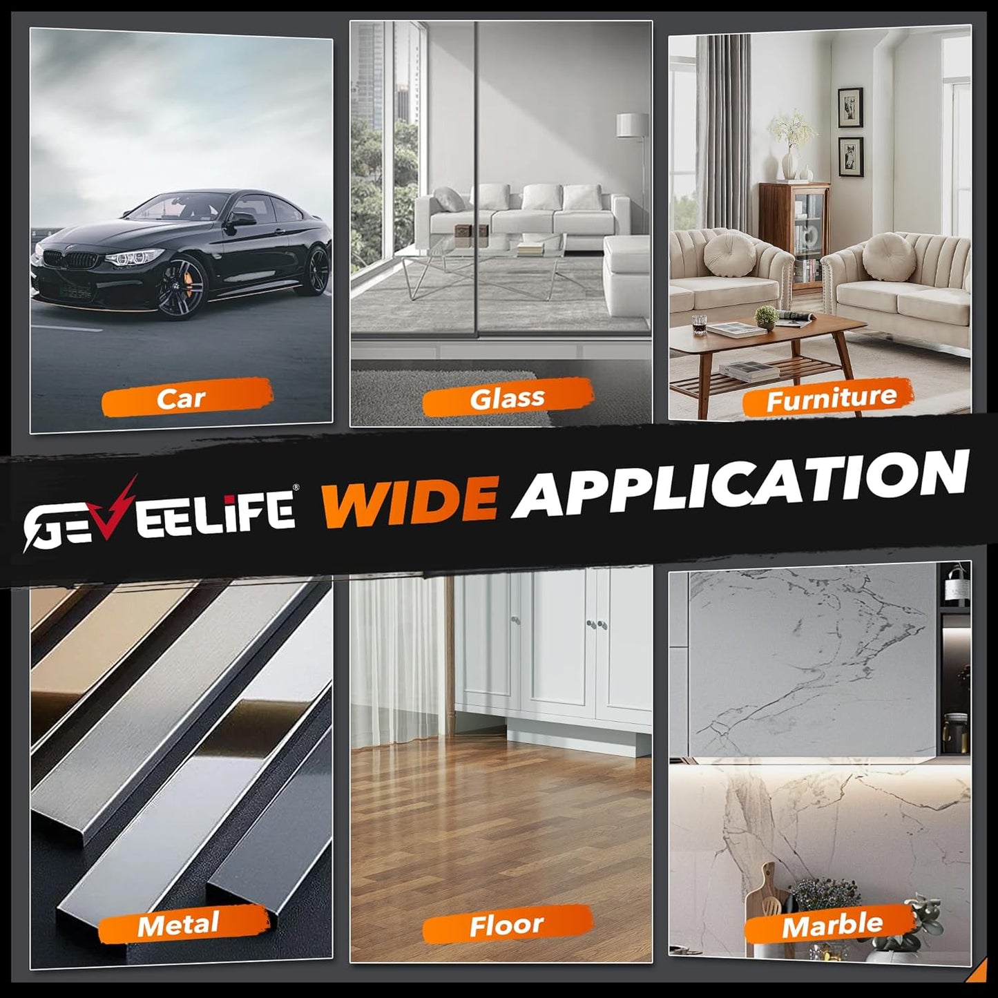 Pulidora de búfer rotatoria de 1600 W, mango desmontable, 7 vel.