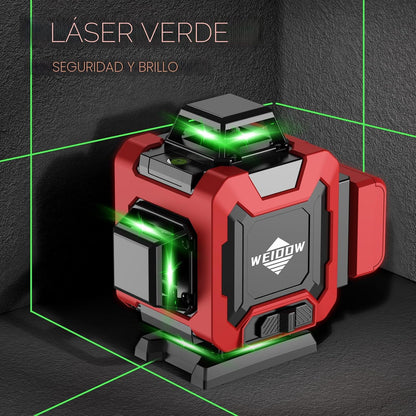 Nivel Láser WEIDDW 4D 360° Autonivelante Con Trípode