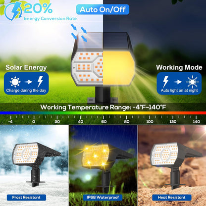 Luces solares impermeables para exteriores NYMPHY