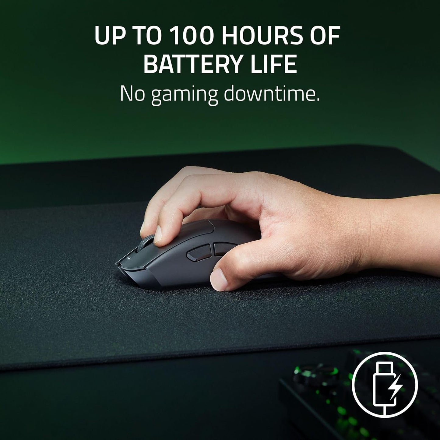 Razer DeathAdder V3 HyperSpeed Ratón ergonómico inalámbrico, con 26 K dpi