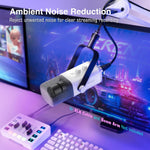 Micrófono Fifine AM8, para Streaming-Podcast, XLR/USB, para PC-RGB