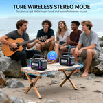 Altavoz Bluetooth inalámbrico, Wilody Boost10X Ultra, IPX7 (USADA)