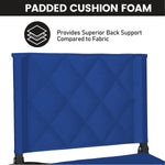 Asiento Plegable Para Gradas Sheenive Con Respaldo Acolchado Azul