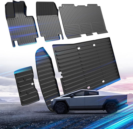 Tapetes para Tesla Cybertruck,  6 alfombrillas de TPE.
