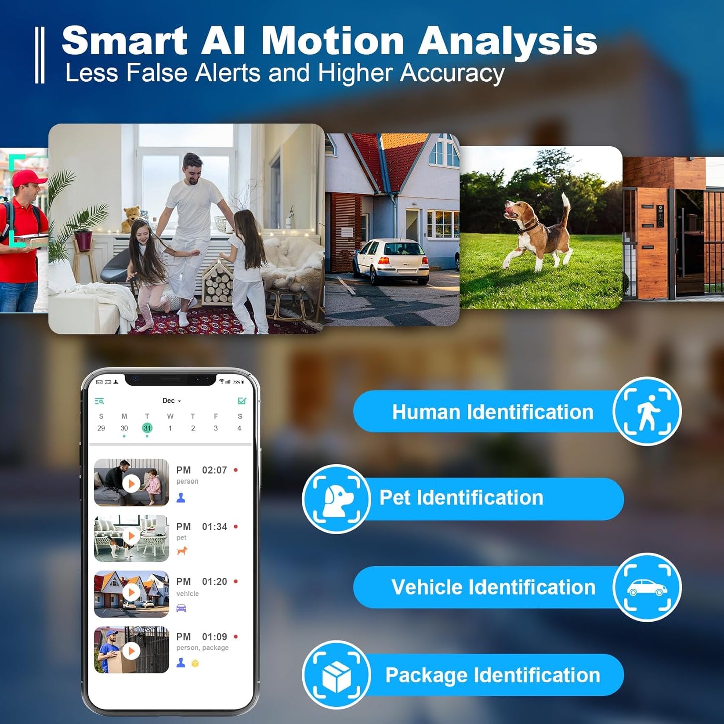 Cámaras de seguridad inalámbricas para exteriores, 2K con batería para seguridad ZEEPORTE