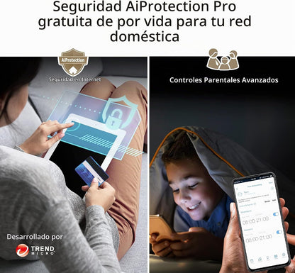 Sistema WiFi ASUS Router AX7800, Malla tribanda 7.8 Gbps (USADO)