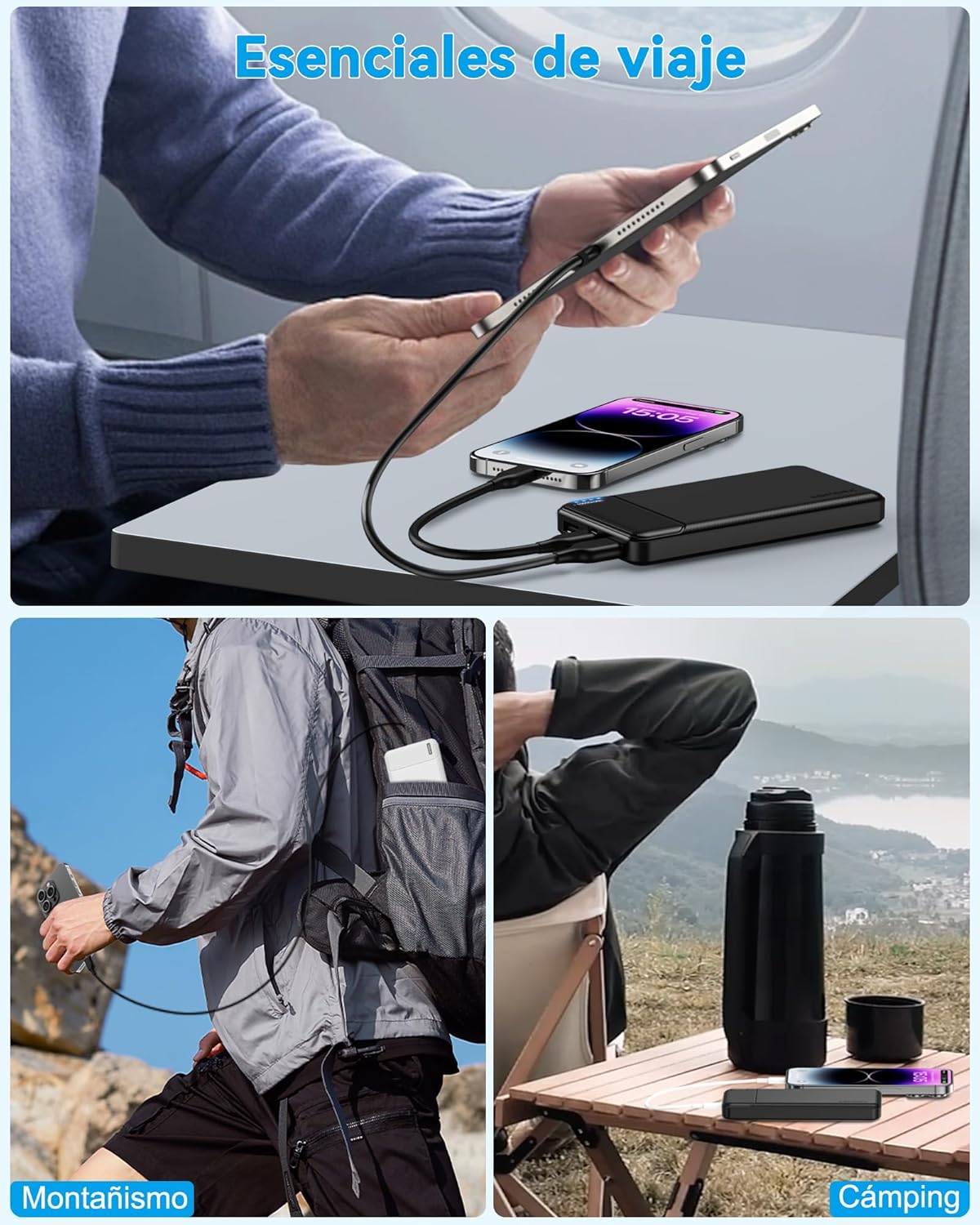 Bateria portatil de 10000mAh (2-pack) - AsperX