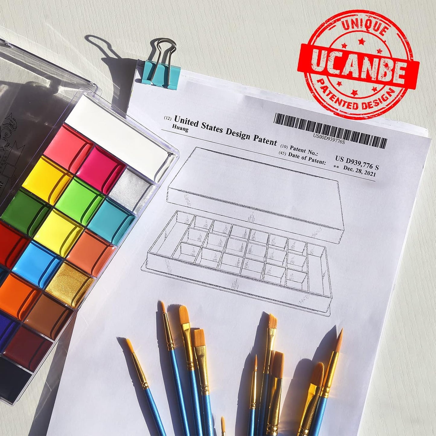 Paleta de pintura Athena,  pintura facial y corporal, para niños y adultos.