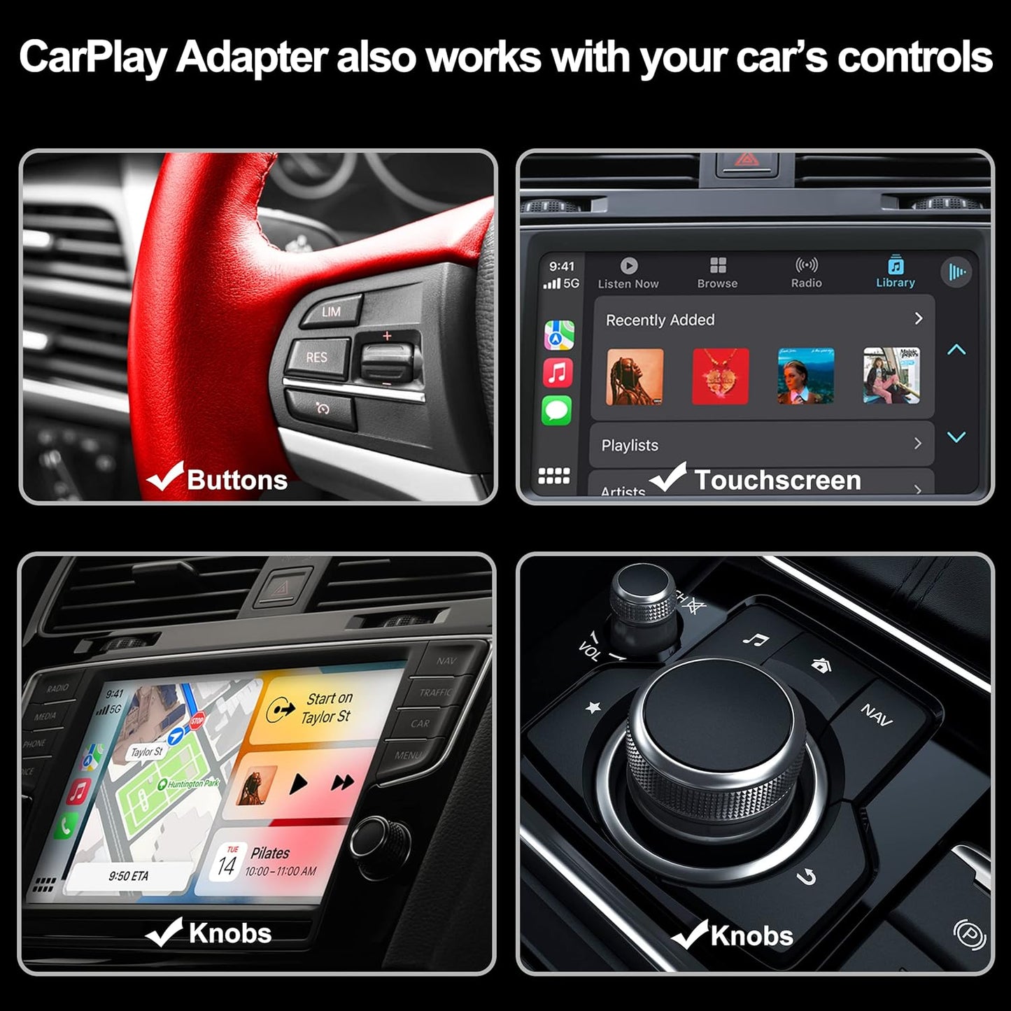 Adaptador inalámbrico CarPlay5.0 todos coches (USADO)