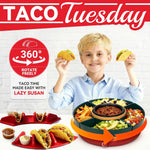 Barra Para Tacos Giratoria SugarWhisk Lazy Susan Taco Bar Con 4 Soportes