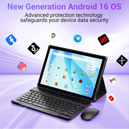 Tablet Android 16, Con accesorios, 11" 2026, Procesador T606 (DETALLE)