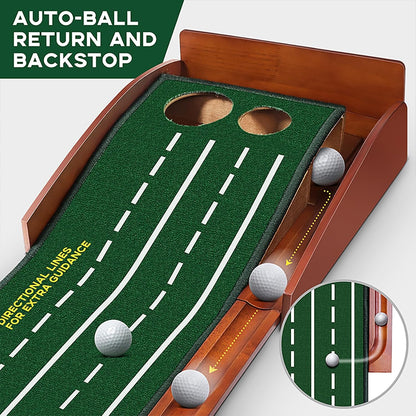 Tapete de Golf Huaen, con retorno de bola de 8 ft, Interior o Exterior.