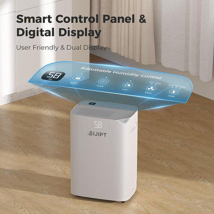 Deshumidificador inteligente Sijipt HD100-WIFI, 6.000 m² Control App