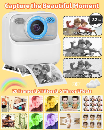 Cámara digital Mgaolo para niños con impresión instantánea (USADO).