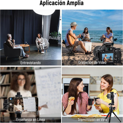NEEWER CM28 Micrófono Lavalier Inalámbrico 2TX 1RX 4GB