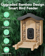 Comedero inteligente para pájaros, Panel solar Wi-Fi 2.4.