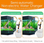 Hygger Kit de cambio de agua para acuario, limpiador semiautomático.