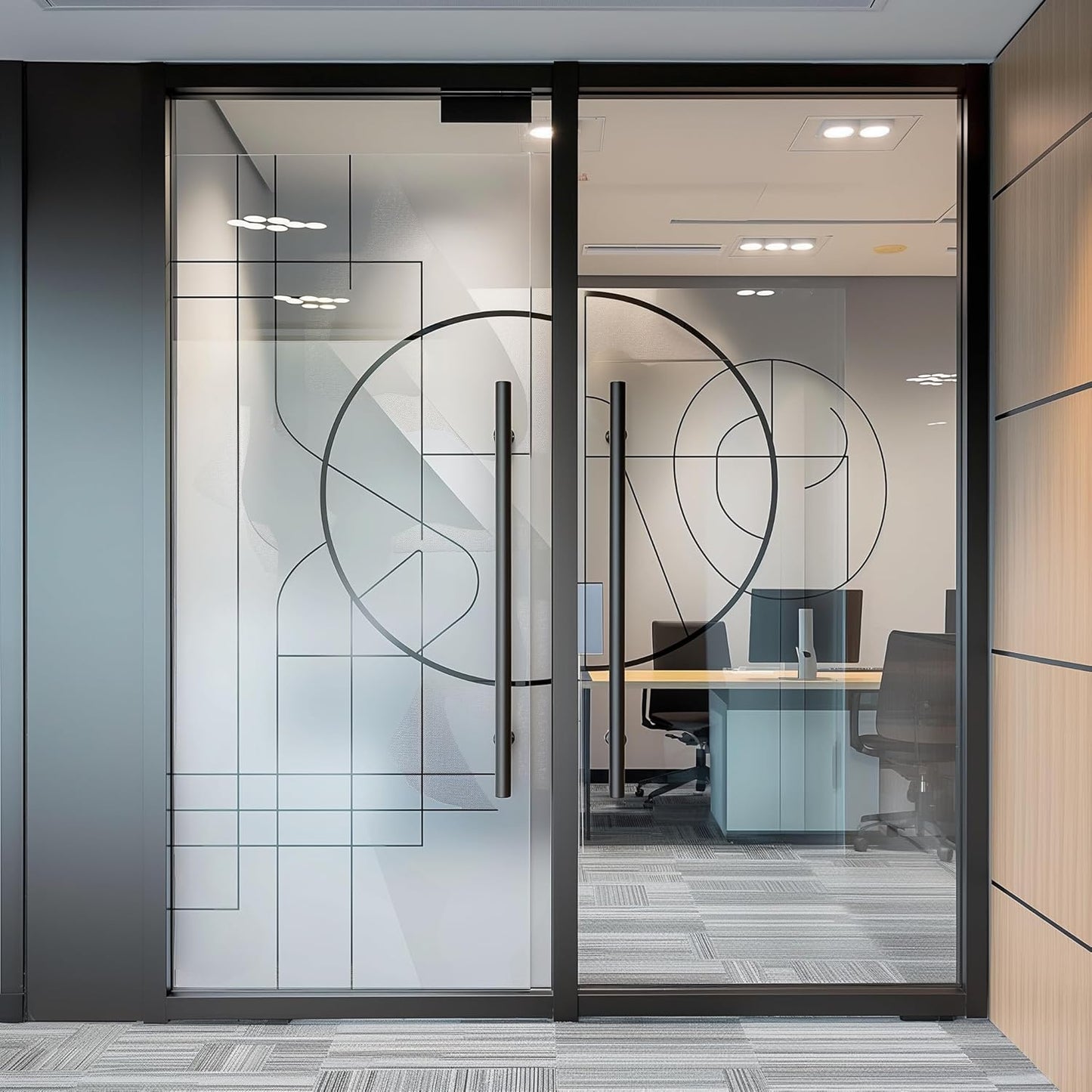 TOGU Manija de puerta de acero inoxidable, 36", Mate.