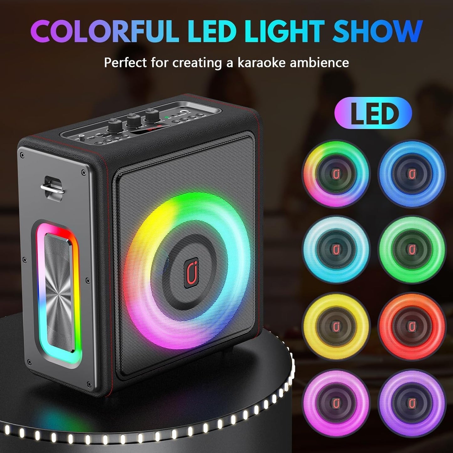 Máquina de karaoke, altavoz portátil Bluetooth 5.3.