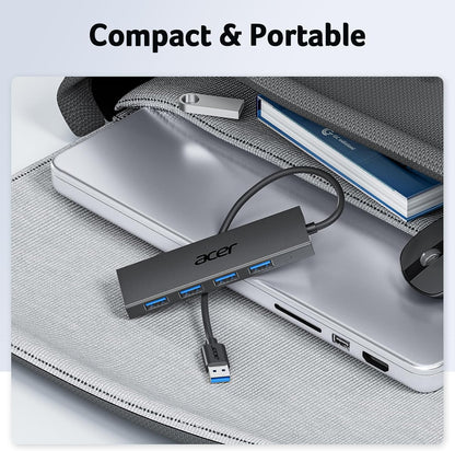 ACER USB Hub 4 Puertos portátil Puerto alimentación Tipo C
