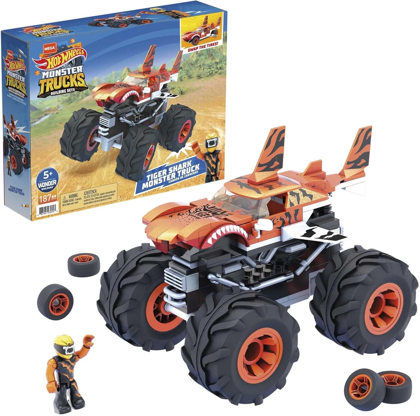 Mattel, Mega Construx, Monster Truck Tiger Shark.