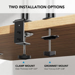 Soporte de monitor ajustable de escritorio para pantalla de 32" y laptop de 17 " HUANUO