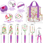 Kit Jardinería Floral Con Guantes Y Organizador, Juego de 83 PZA