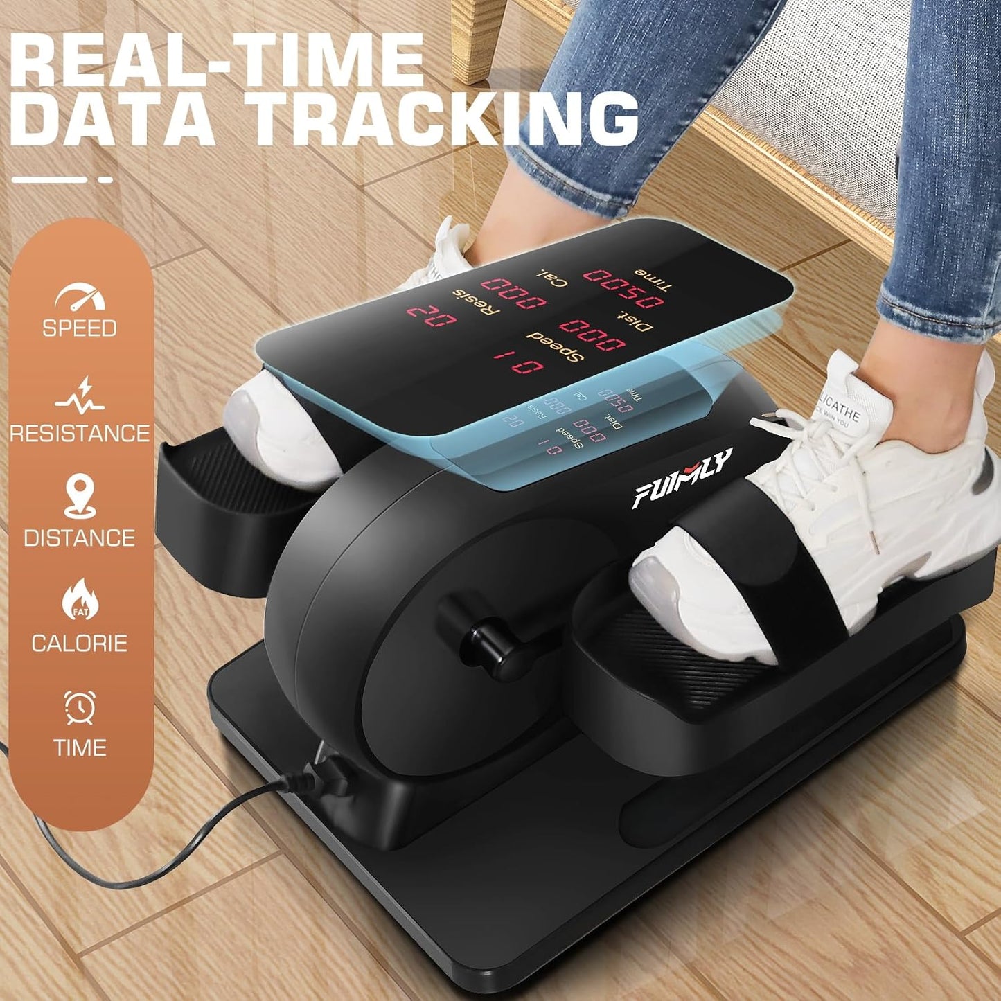 FUNMILY Elíptica debajo del escritorio, Control Remoto.