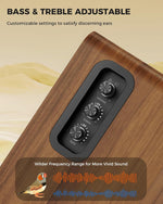 Altavoces de estantería, 36W Bluetooth 5.4, audio digital 5", AUX-RCA.