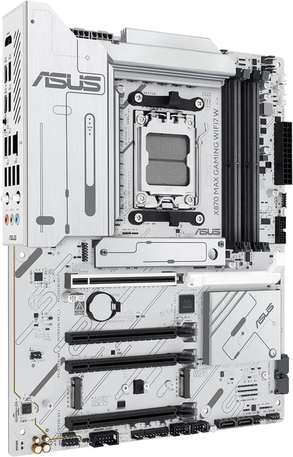 Tarjeta madre ASUS X870 Max Gaming, WiFi7 W, LAN de 2.5Gb.