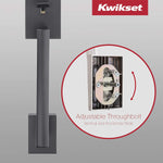 Manija frontal de perfil bajo con interior de palanca de puerta Halifax  Kwikset