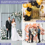 Soporte de fondo ajustable para fiestas y estudio de fotografía.