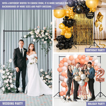 Soporte de fondo ajustable para fiestas y estudio de fotografía.