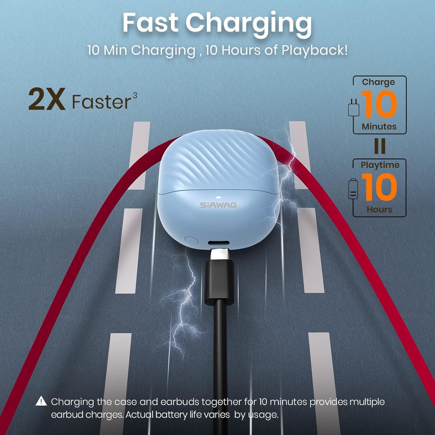 Auriculares inalámbricos, intrauditivos, Bluetooth 5.4. Siawag.