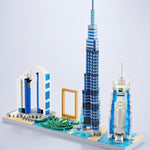 Juego de micro bloques de construcción, Dubai Skyline, 14 años.