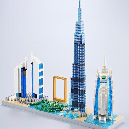 Juego de micro bloques de construcción, Dubai Skyline, 14 años.