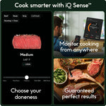 Termómetro inalámbrico inteligente de carne con 2 sondas ultrafinas, USADO