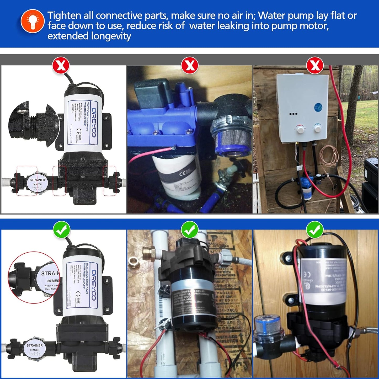 Bomba de presión de agua de 110 V, 5.5 GPM, 70 PSI, autocebante.