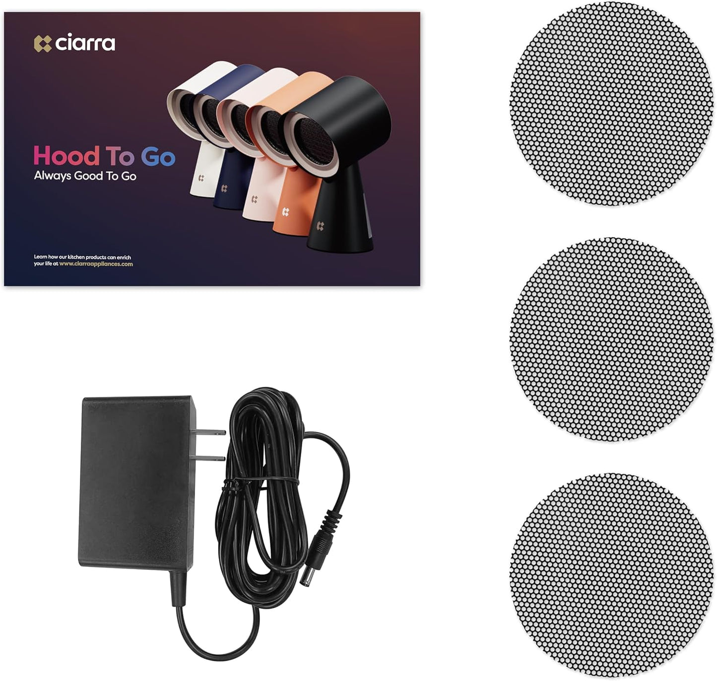 Campana mini de cocina extractora portátil.  2 vel. CIARRA